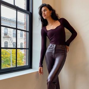 Wilfred Tuscany Knit Top NWOT - cranberry